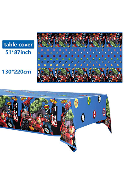 Choice مفرش طاولة- قطعة واحدة، زينة حفلة الأبطال الخارقين، زينة عيد ميلاد الأ...