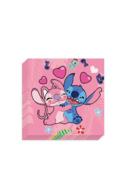 Choice ٢٠ قطعة كما في الصورة - منديل واحد بتصميم كرتوني رائع لشخصيتي ليلو وست...