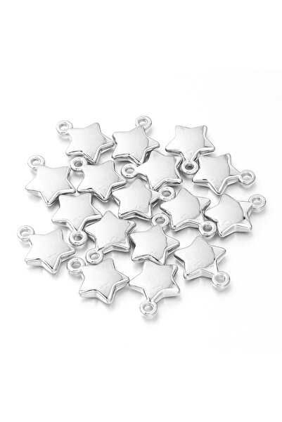 Choice 16X13mm Hole 2mm Rhodium 50pcs/lot Stars Beads Pendant Gold Loose Spac...