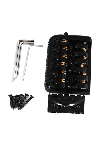 Choice جسر جيتار أسود بدون رأس، قطعة ذيل ثابتة، جيتارات كهربائية بستة أوتار، ...