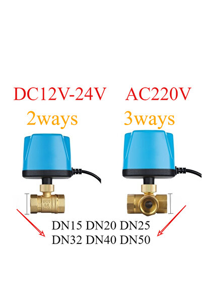 Choice3 DN20 تيار مستمر 12-24 فولت ثنائي الاتجاه DN15 DN20 DN25 DN32 DN40 DN5...