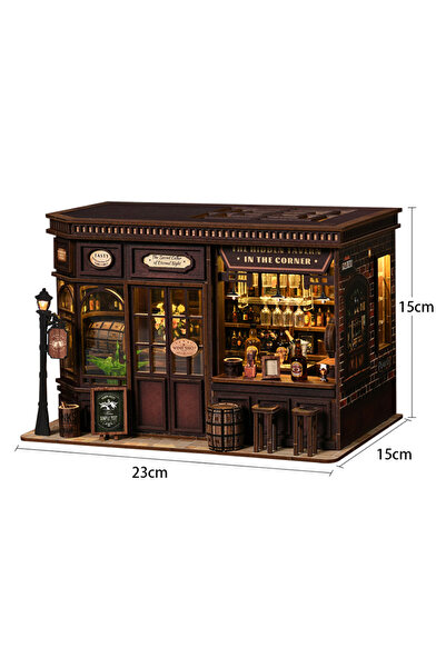 Choice AW03-001 no cover DIY Doll Houses Wooden Miniature Assembly Model Kit ...