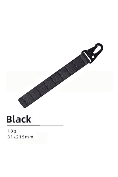 Choice Black 1 piece Ground Peg Storage Chain PU Leather Portable Tent Peg St...