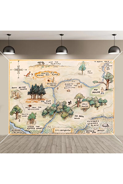 Choice خلفية بيج اللون على شكل دب من غابة المئة فدان، خلفية تصوير كرتونية لحف...