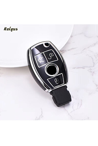 Choice3 YB Black Tpu Car Remote Key Case Cover for Mercedes Benz CLA GLA GLC ...