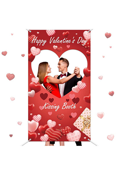 Choice red Valentine's Day Photo Booth Prop - Pink Kisses Theme Decoration Lo...