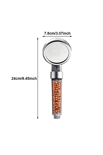 Choice1 رأس دش كبير قطعة واحدة، رأس دش مزود بفلتر من مادة ABS، مقاوم للتكلس، ...