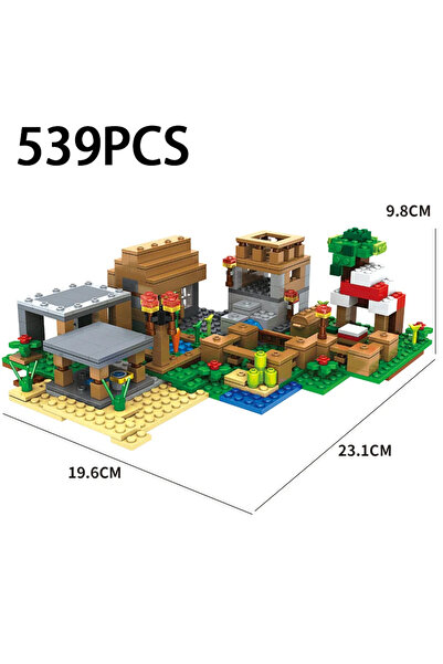 Choice ٥٣٩ قطعة، لعبة أحجية قرية ماي كرييتف وورلد التعليمية، لعبة تركيب يدوية...
