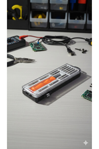 Lexyon Profesyonel Teknik Servis Tipi Hassas Tornavida Takımı - Şeffaf Saklam...