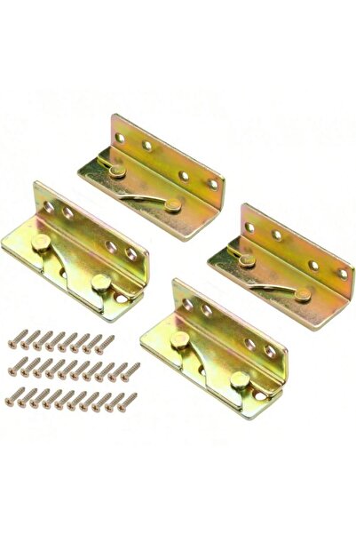 Choice 4 مجموعات من دعامات قضبان السرير شديدة التحمل، أدوات تثبيت إطار السرير...