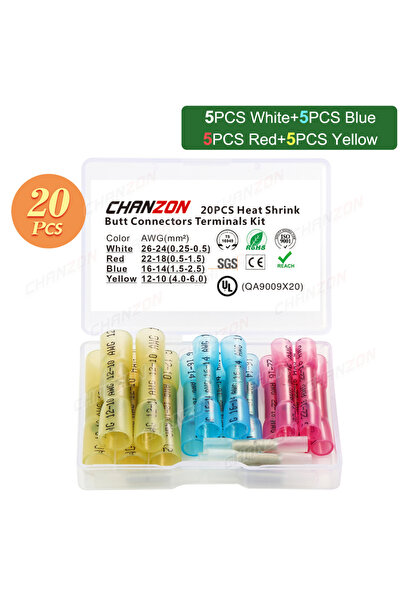 Choice4 طقم 20 قطعة (20/50/100 قطعة) من أطراف أسلاك التوصيل القابلة للانكماش ...