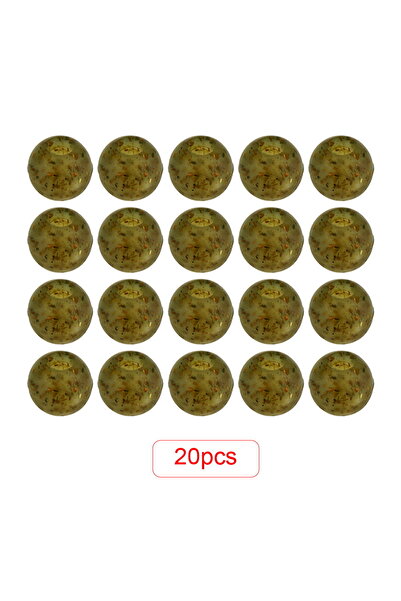 HIRISI 20 قطعة من خرزات الصدمة لصيد الكارب، خرزات ناعمة خضراء، أدوات صيد طرفي...