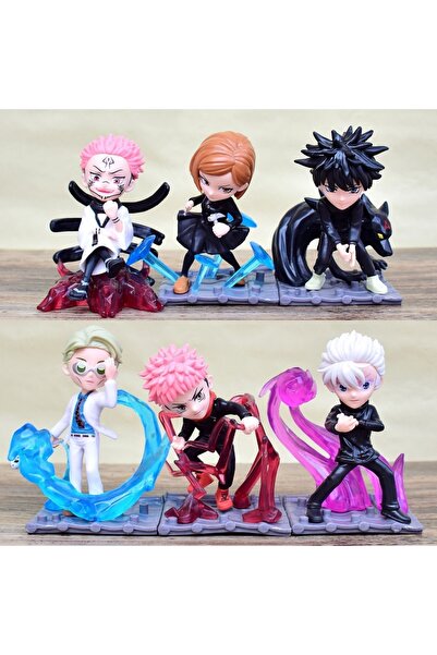 BANDAI عشوائي 4 قطعة الأبيض 6-Style أنيمي Jujutsu Kaisen سلسلة الشكل Itadori ...