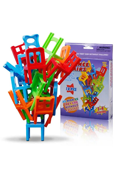 Choice لعبة تكديس الأبراج العملاقة مع صندوق - مجموعة تنافسية من 36 قطعة بألوا...