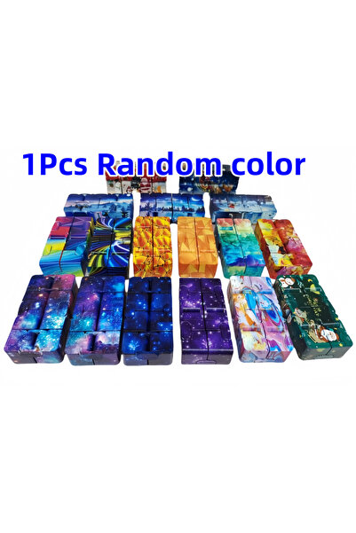 Choice مكعب إنفينيتي واحد بلون عشوائي، لعبة تقليب لتخفيف التوتر والقلق لدى ال...