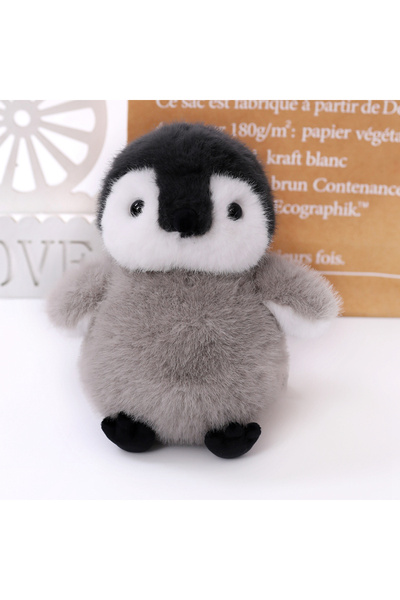 Choice دمية دب قطبي وبطريق قطيفة رمادية اللون من كاوالي، بطول 30 سم، مصنوعة م...