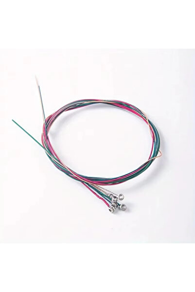 choice2 أوتار غيتار صوتي من النحاس من Miwayer، مجموعة من 6 قطع بألوان قوس قزح...