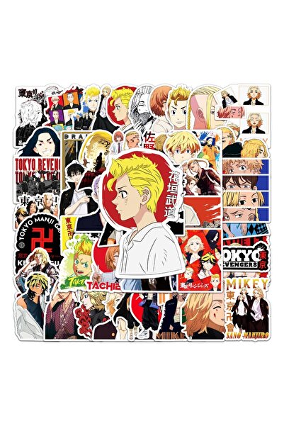 Choice QT-321 50 قطعة ملصقات جرافيتي مستوحاة من شخصيات أنمي طوكيو ريفنجرز، من...
