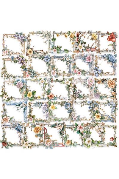 Choice AX2-100PCS 50/100 قطعة عبوة ملصقات إطار صور شفافة من مادة PET على شكل ...