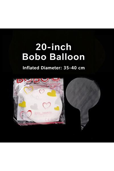 Choice بالون بوبو شفاف مقاس 20 بوصة، قطعة واحدة، مزين بإضاءة LED، مناسب لحشو ...
