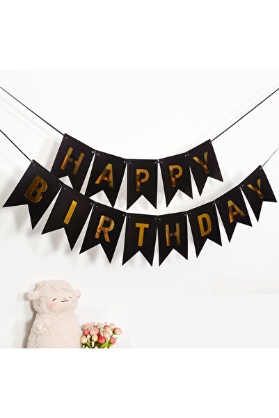 Choice Style 1 Happy Birthday Hot Stamped Swallowtail Banner Decoration Party...