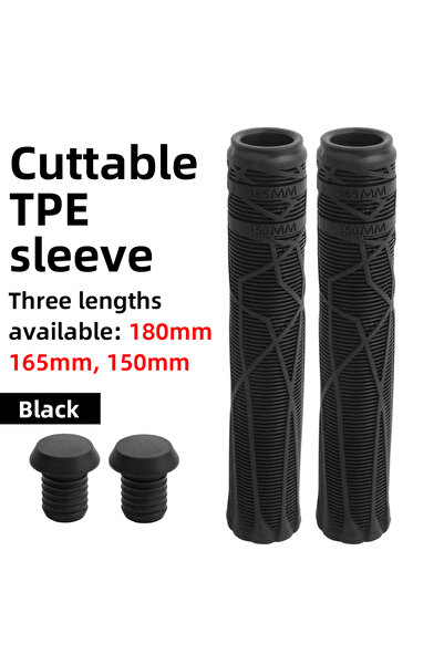 Choice Black 1pcs Bike Handlebar Grip TPE 180cm Can Crop Mountain Bike Handle...