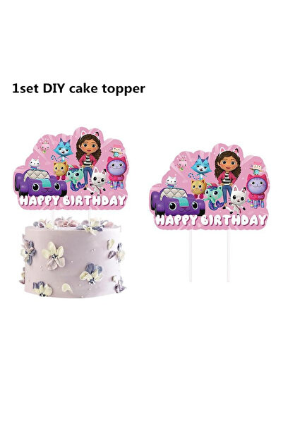 Choice ٢٤ قطعة من أعواد تزيين الكب كيك، زينة كعكة عيد ميلاد سعيد من بيت الدمى...