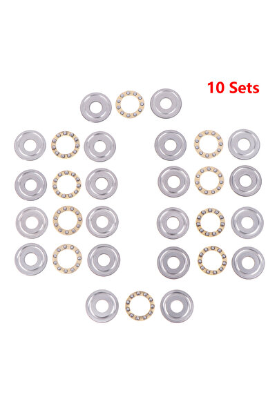 Choice F8-22M ١٠ مجموعات من محامل الدفع الصغيرة F8-22M، قطر داخلي ٨ مم، محامل...