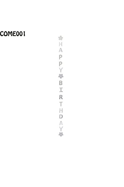 Choice About 1.8m Silver happybirthday Happy Birthday Banner Bunting Garland ...