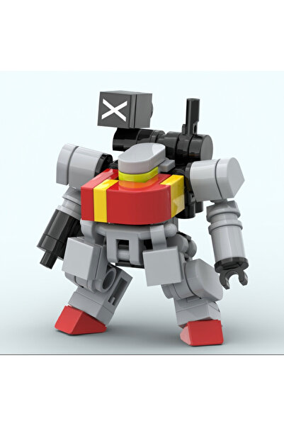 Choice لعبة تجميع نموذج محارب ميكانيكي صغير من مكعبات بناء X Mech Moc، هيكل خ...