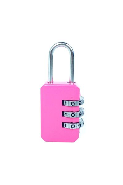 Choice قفل أمان وردي للسفر، قفل بسحاب للحقيبة، قفل للأمتعة، قفل لخزانة غرفة ا...