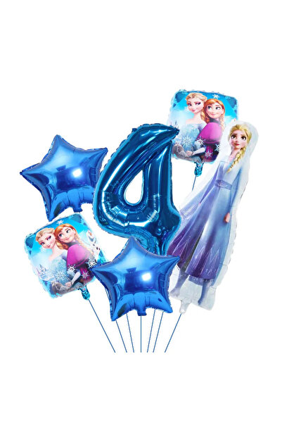 Choice مجموعة بالونات فويل مكونة من 6 قطع بتصميم فروزن، بالونات أميرات عائشة ...