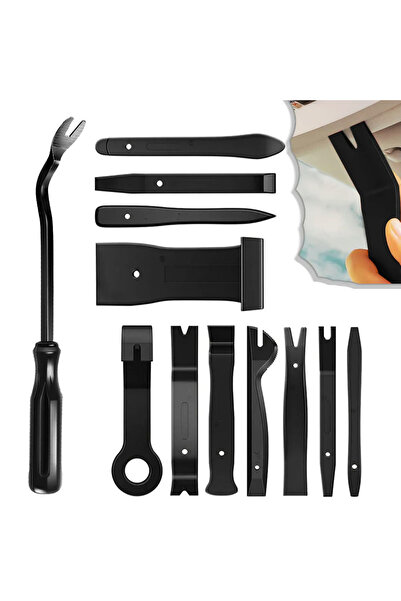 Choice طقم أدوات إزالة أجزاء تزيين السيارات باللون الأسود، 12 قطعة، طقم أدوات...