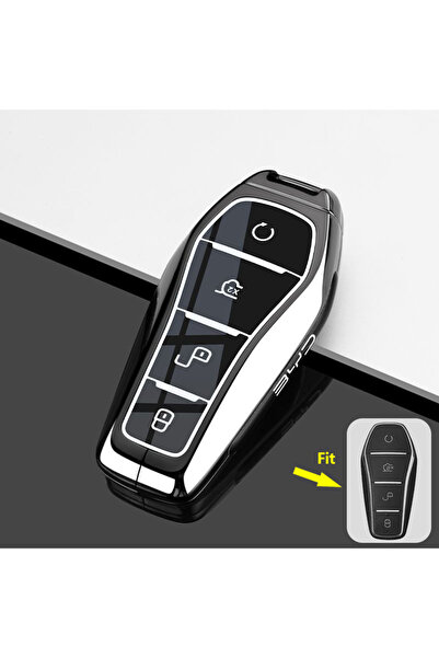 Choice7 Fit for BYD B4-key case Zinc Alloy Car Remote Key Case Cover for BYD ...