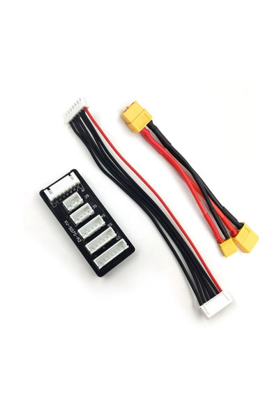 Choice لوحة شحن مزودة بكابل XT30/XT60 لبطاريات الليثيوم من 2 إلى 6 خلايا، مع ...