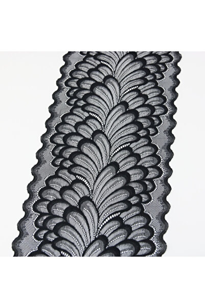Choice 3meters black (3 Meters) 22cm Leaves Elastic Stretch Lace Trims For Cl...