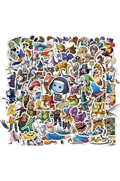 Choice 100 قطعة من ملصقات لعبة دراغون كويست الكرتونية، مناسبة للأمتعة واللابت...