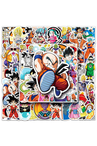 BANDAI 50 قطعة (10/30/50 قطعة) ملصقات أنمي دراغون بول، ألعاب، اصنعها بنفسك، ك...
