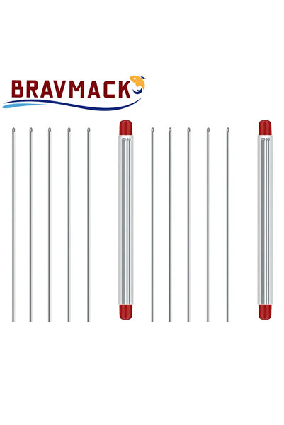 Choice ١٠ قطع من دبابيس إبرة صيد ديدان الأرض السريعة، إبرة غاز مجوفة، أدوات ص...