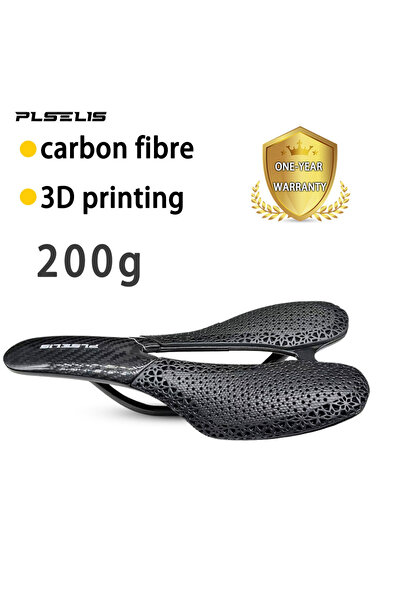 Choice مقعد دراجة طريق أسود مطبوع بتقنية الطباعة ثلاثية الأبعاد من بليسليس، م...