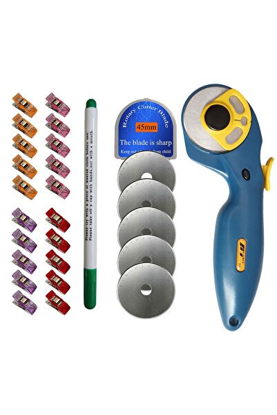 Choice FT011Clip SET Rotary Cutter Set with Clips Water-Erasing Pen Spare Bla...