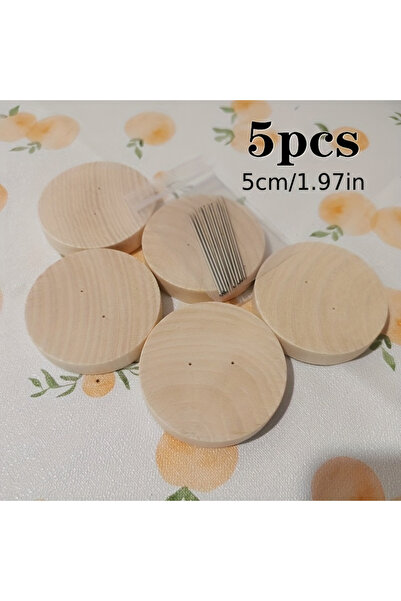 Choice 5cm 5pcs 5/10Pcs Crochet Doll Stand Doll Stand Round Wooden Display St...