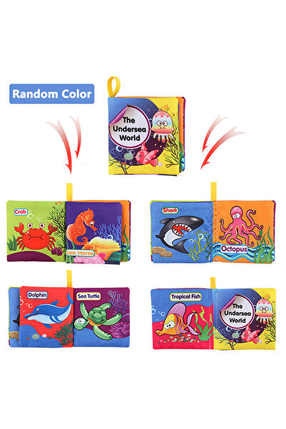 Choice كتب قماشية ملونة للأطفال، لتعليم أسماء الحيوانات والفواكه والخضراوات و...