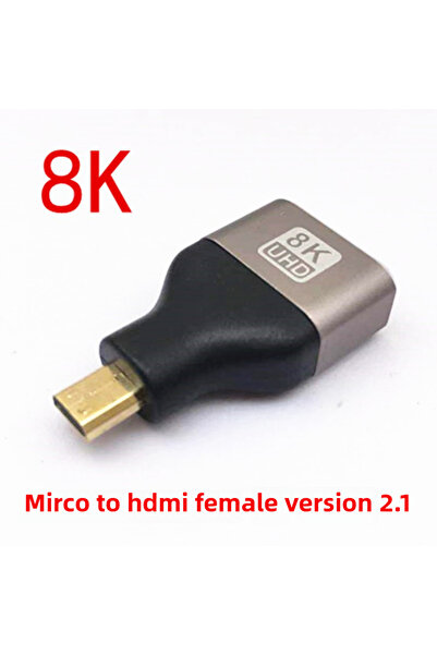 Choice1 1PCS Mirco HDMI Adapter Mini Micro to HDMI 8K 60Hz 4K 144Hz Male to F...