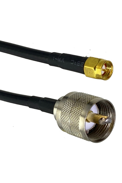 Choice1 كابل RG58 بطول 6 بوصات (15 سم) مزود بقابس ذكر UHF PL259 إلى قابس ذكر ...