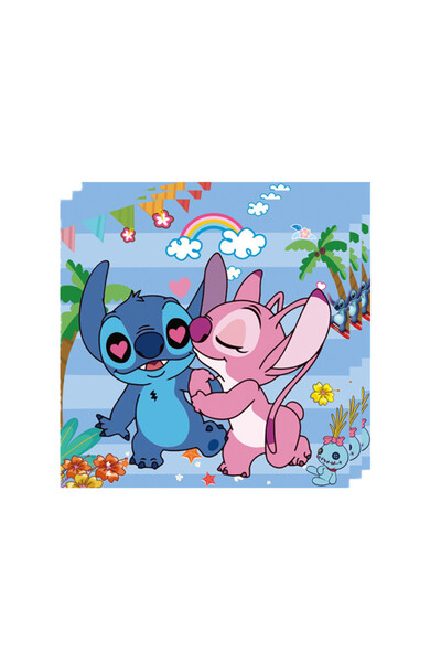 Choice ٢٠ قطعة كما في الصورة - ٣ مناديل كرتونية رائعة لشخصيتي ليلو وستيتش لتز...