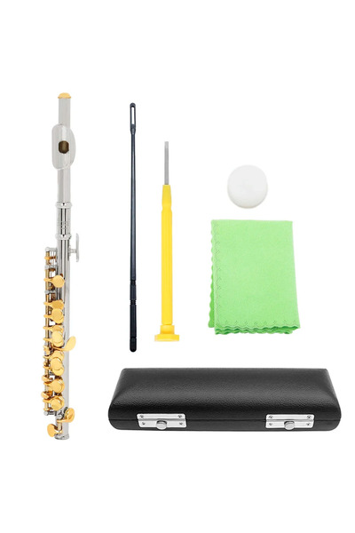 Choice LDP610 SLADE Piccolo C Key Half-size Cupronickel Flute Silver Plated B...