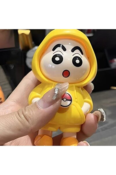 BANDAI سلسلة مفاتيح كرايون شين تشان بيكاتشو، زينة كرتونية إبداعية قابلة للفتح...