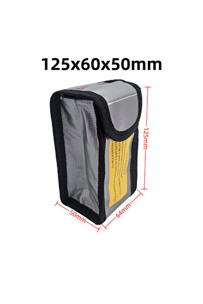 Choice حقيبة آمنة لبطاريات الليثيوم بوليمر (12.5 × 6.4 × 5 سم) حقيبة حماية مق...