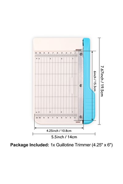 Choice مقص ورق غيلوتين 6 بوصة، مقص غيلوتين بطول قطع 9/6 بوصة لأعمال الورق وال...